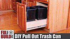 DIY Pull Out Trash Can for Kitchen Cabinets