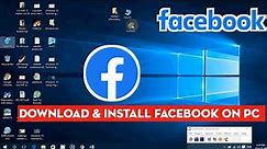 How to Download & Install Facebook in Windows\PC\Laptops (EASY)
