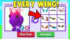 I traded for EVERY WING in Adopt Me!