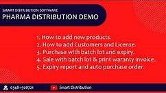 Smart Distribution Demo - Software for Pharma Distribution - Medicine Distribution Software Demo