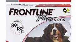 FRONTLINE® Plus for Dogs Flea and Tick Treatment, Extra Large Dog, 89-132 lbs, Red Box, 6 CT