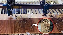 Wood Carving Flowers Design Work | Wood Laser Cutter | BJ Wood Creations