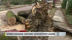 Laurel’s historic district damaged by tornado