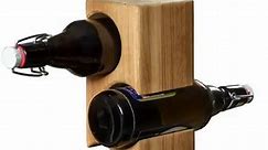 The wine rack, crafted from natural oak wood, can infuse any interior with warmth and distinctive style. Our oak wine rack can hold up to four bottles and is an elegant and practical furnishing element for any home. This would also make for a great gift for any occasion, especially for those who value wine and seek to create a cozy space for home tastings🍷 . . #homewinetasting #oakwood #homestyle | Furniteco.com - Eco Furniture Store