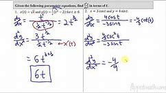 Calculus BC – 9.2 Second Derivatives of Parametric Equations