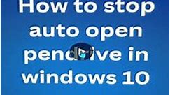 How to stop Auto Open Pen drive in Windows 10/11 #skillfeatures #Windows | Skill Features-নেটওয়ার্ক ইঞ্জিনিয়ারিং এবং সাইবার সিকিউরিটি ট্রেনিং