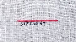 How to do a Straight Stitch