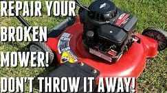 How To Fix Lawn Mower That Wont Stay Running! | Picked Up On Trash Day FREE Lawnmower