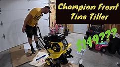 Champion 22" Front Tine Tiller Assembly and Testing! Home Depot Special Buy