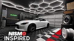 Transforming My TRASHED Garage Into A SHOWROOM Style DREAM Garage in 10 mins!