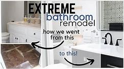Bathroom Makeover ~ DIY Bathroom Remodel ~ Extreme Bathroom Makeover ~ Bathroom Design Idea