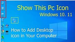 How To Show Icon On Desktop in windows 7-10-11 - Add windows 10 desktop icon shortcuts.