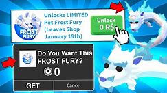 How To Get FROST FURY For FREE in Adopt ME CHRISTMAS UPDATE?! Roblox Adopt Me Christmas 2020