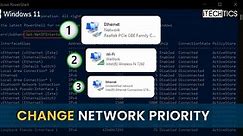 How To Change Network Priority In Windows (Ethernet   Wifi Networks)