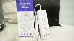 Unboxing Leadchuang Multifunction Power Strip Flat Plug