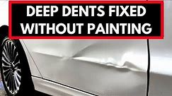 DEEP DENTS FIXED USING PAINTLESS DENT REMOVAL