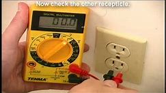 How to Test an AC Outlet safely with a Multimeter.