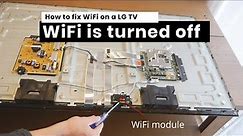 LG TV How to fix WiFi is turned off