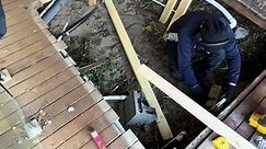 Changing damage deck part #deck #deckrestoration #decking #oiling #sanding #deckbuilding #decksanding #baxter #oiling #decks #australiacoles @Melbourne only #victori #7news #bunningswarehouse #deckhand #damagedends #fyp #backyardvibes