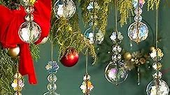 12pcs Iridescent Mini Christmas Glass Ball Ornaments for Tree and Wedding Decorations