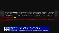 Optus hacker apologises