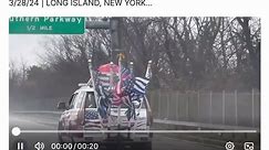 Trump Posts Video of Truck With a Bound Joe Biden Graphic