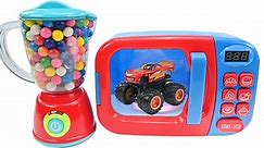 Learn Colors with Toy Vehicles for Children Microwave Playset and Yippee Toys