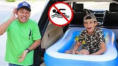 Jason safety rules of conduct in the car and pool