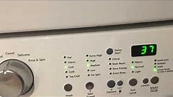 Start clean cycle Kenmore front load washer Model # 417.4112