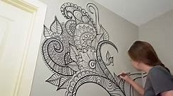 Top Dreamer - Impressive wall drawing! More DIY wall...