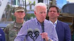 Biden visits hurricane-ravaged Florida