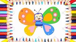 Learn Color With Cartoon Butterfly