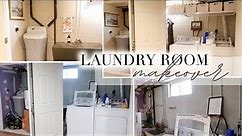 Basement Laundry Room Makeover "One Weekend Better!"