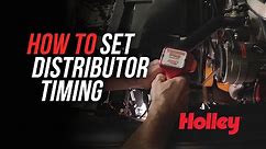 How To Set Timing Ignition Timing With A Distributor