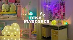 Pinterest inspired desk makeover | Aesthetic desk makeover on a budget 🌸✨