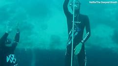 Diver passes out in Netflix documentary during world record attempt