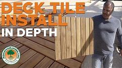 How To Install Deck Tiles - Condensed Version - [Concrete Patio Makeover]