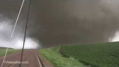 EXTREME video of Dominator 3 intercepting massive violent wedge tornado! June 17, 2014