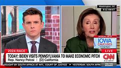 CNN Host Asks Pelosi Why Biden Won't Come 'Out' To Boast About Record