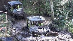 Can-am side by side Off Road vehicle in off road race, Lejasciems 2017