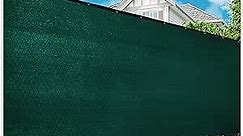 ColourTree Customized Size Fence Screen Privacy Screen Green 8' x 5' - Commercial Grade 170 GSM - Heavy Duty - 3 Years Warranty - Cable Zip Ties Included