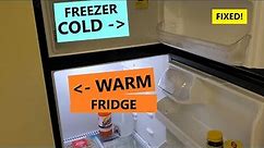 Freezer ICE Cold but Fridge Warm | SOLVED | Frigidaire, Kenmore Refridgerator FIX