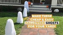 How to Make DIY Ghosts for Your Halloween Yard
