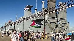 Pro-Palestinian protesters block ship from departing Oakland for 10 hours