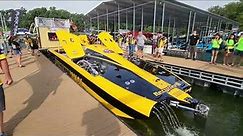American Ethanol Powerboat Starting up from 6 feet away! Ozarks