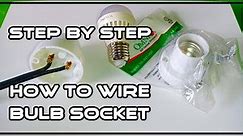 ⭕ Paano Mag Wiring Ng Bulb O Receptacle Socket ⦿ How To Wire Ceiling Receptacle Step By Step