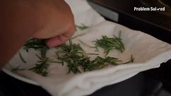 How to make your own dry herbs with a microwave