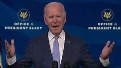 President-Elect Joe Biden Addresses Riot at U.S. Capitol