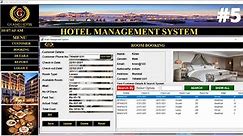 5/6 - Hotel management system project in python (RoomBooking)