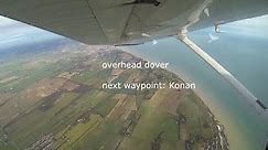 Flying to Ostende | C172 | Gopro HD |